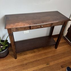 Wooden Console Table With Drawer 