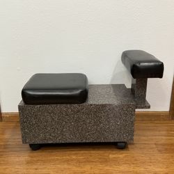 Pedicure Cart on Wheels with Footrest- Nail Salon Furniture & Equipment- Read Description