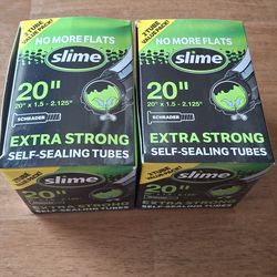 New Slime Self‑Sealing Tubes + Blackburn BMX Tires