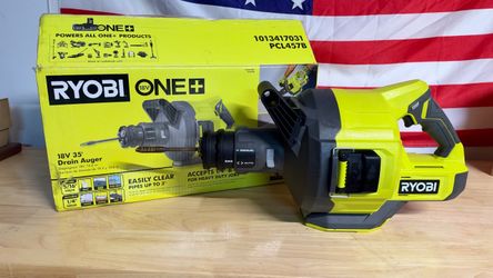 Ryobi 18V 35 Ft Drain Auger