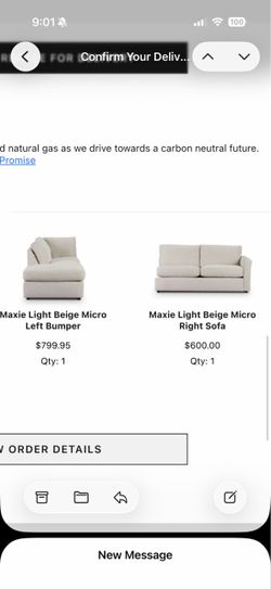 Light Gray Fabric Sectional Sofa with Chaise