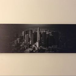 Los Angeles Panoramic Wall Art 12x36
