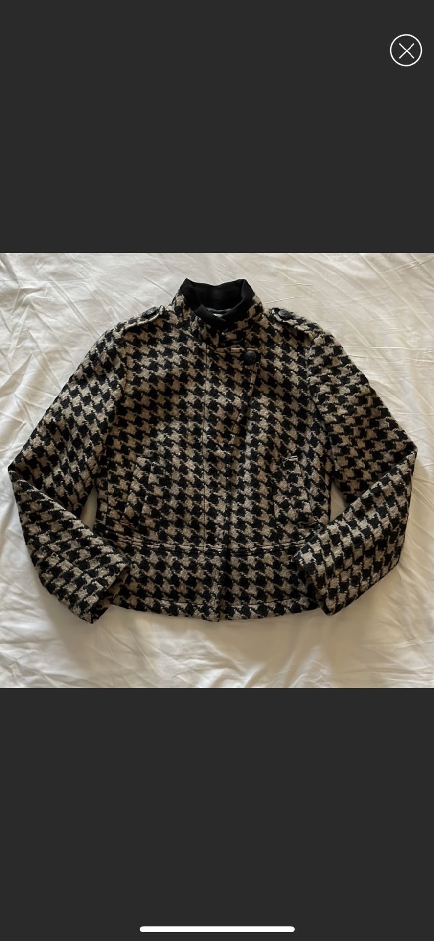 Banana Republic Houndstooth Wool Jacket