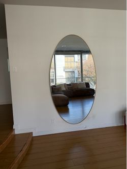 Restoration Hardware Oversized Oval Mirror