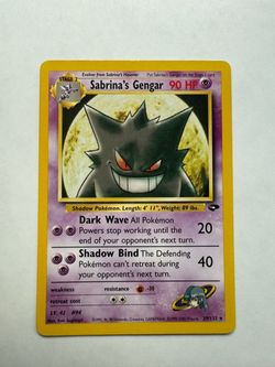Sabrina’s gengar  Pokemon card
