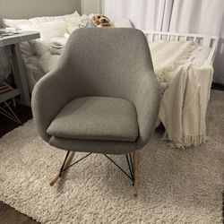 Gray Modern Rocking Chair