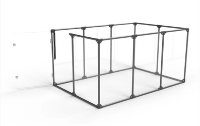Modern Acrylic Dog Pen: Indoor Enclosure for Small Pets