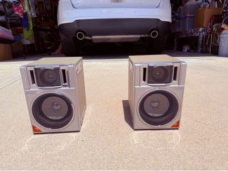 Retro JVC Speakers – Working Pair – Wall Mount or Bookshelf Style