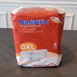 Bariatric Disposable Briefs/3XL/Adults/Elderly/Incontinence 
