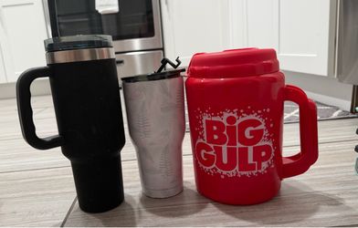 Big gulp travel mug and rtic cup