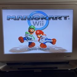 Wii Console + Mario Kart