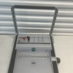 GBC CombBind C340 Binding Machine,  Punch Machine Missing Plastic Cover. Used in good condition with minor cosmetic blemishes such as some scratches a