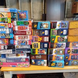 Lot Of 130+ Puzzles