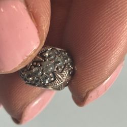 Pandora Seashell Teal Diamond Accent Charm