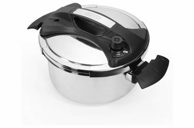 Barton 6 Quart Turbo Pressure Cooker Stovetop 18/8 Stainless Steel with Easy-Lock Lid (6QT) with Recipe Book