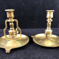 Pair Of Vintage Brass Candle Holder  