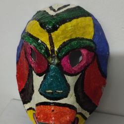 VINTAGE HAND MADE - HAND PAINTED MASK