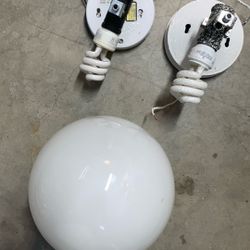 3 Ceiling Light Fixtures 