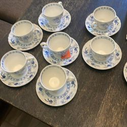 Blue And White Vintage Plates