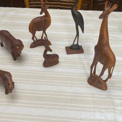 African Wooden Animals