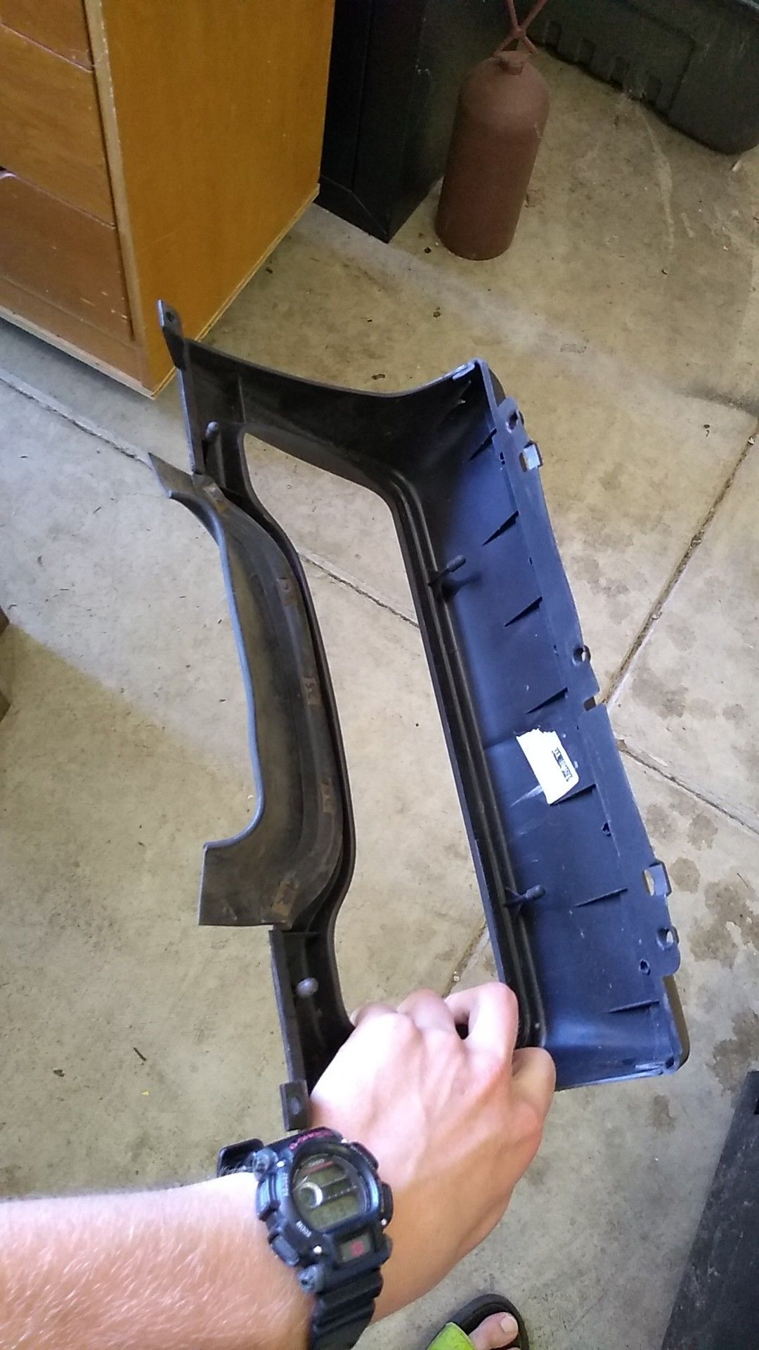Dashboard gauge cover for TJ Jeep