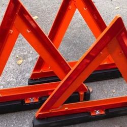 3-Set Cortina Strato-Flare 219 Emergency Warning Triangle Flare Kits