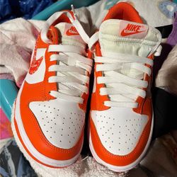 6.5 Nike Orange And White 