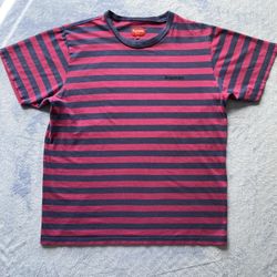 Supreme Bar Stripe Navy Tee