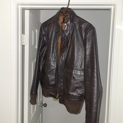 Mens Type A-2 Leather Flight Dress Jacket Size 38 Or MEDIUM