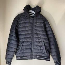 Hollister Puffer Jacket With Hoodie