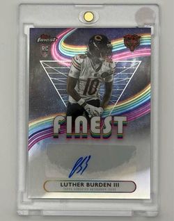 Luther Burden III Topps Finest RC Auto Card Mint