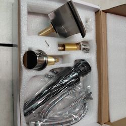 Aklfgn 8" Widespread Bathroom Sink Faucet With Drain In Brushed Nickel