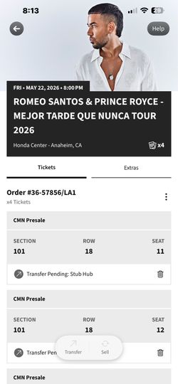 Romeo Santos & Prince Royce 5/22/26 Anaheim Concert