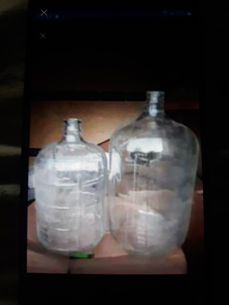 Vintage Glass Water Bottles  Great For Doomsday Preppers And Survivalist 