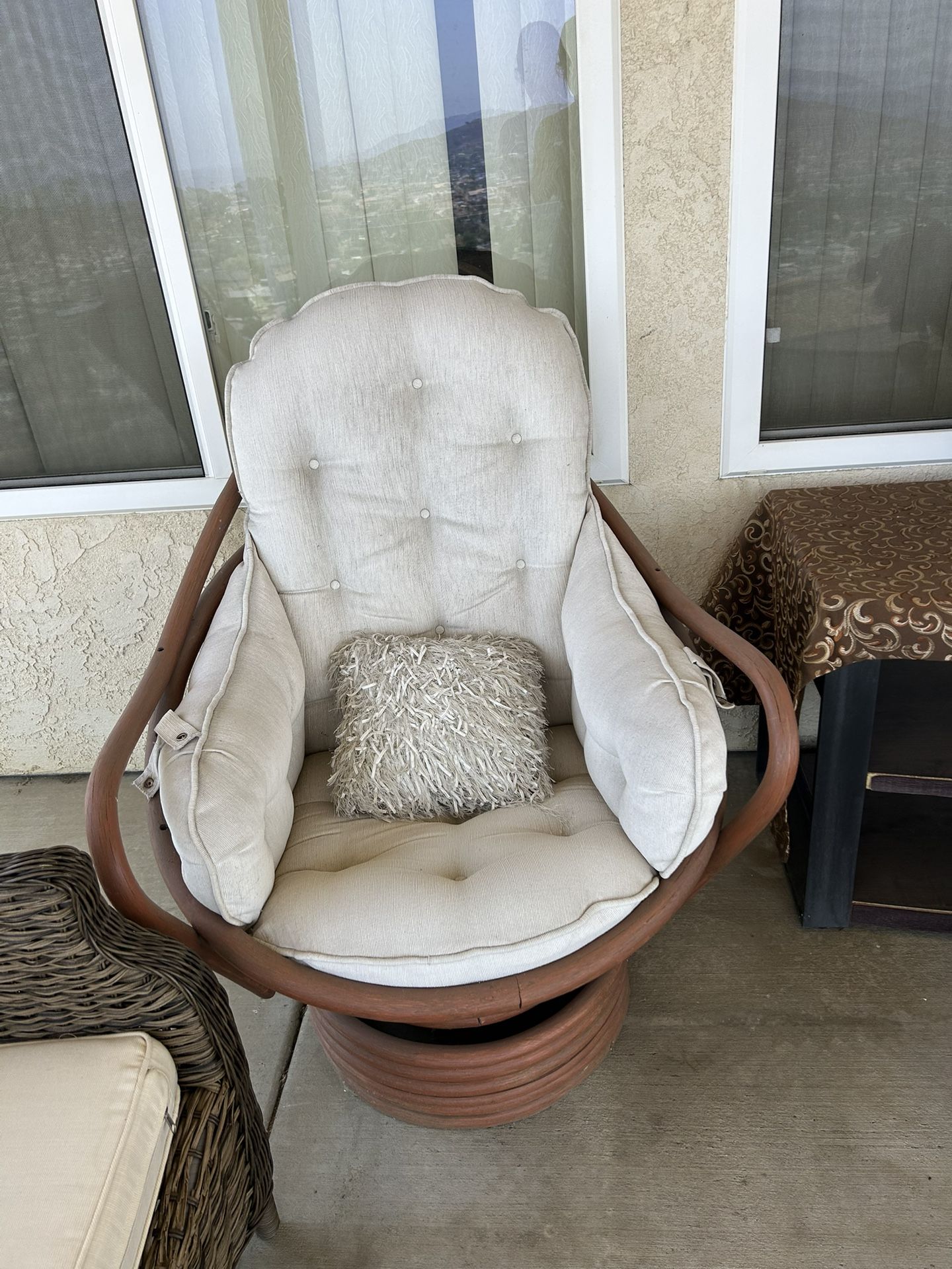 Two Outdoor Rocking Chairs