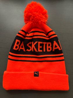 PUMA BASKETBALL POM BEANIE - BRIGHT RED