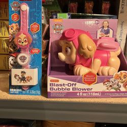Sky Bubble Blower And Light Up Watch New