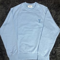 Ami Paris Baby Blue Sweatshirt Size Small 