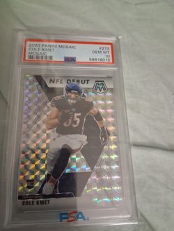 2020 Cole Kmet  Paninin Mosaic Psa 10