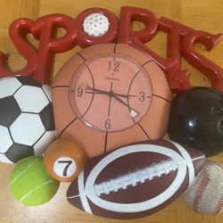 Vintage Unique All Sports Wall Clock 