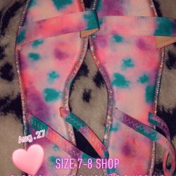 Rhinestone Sandals With Strap