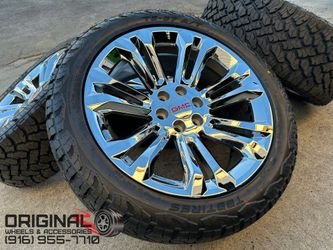 22" GMC Sierra Yukon Denali Cadillac Escalade 6x5.5 Wheels Tires Rims
