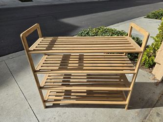 Bamboo Shoe Rack