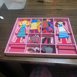 Magnetic Dress Up Wooden Dolls