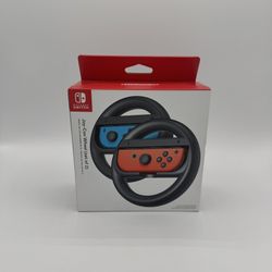 Joy-Con Wireless Wheel (set of 2) for Nintendo Switch - Black Brand New