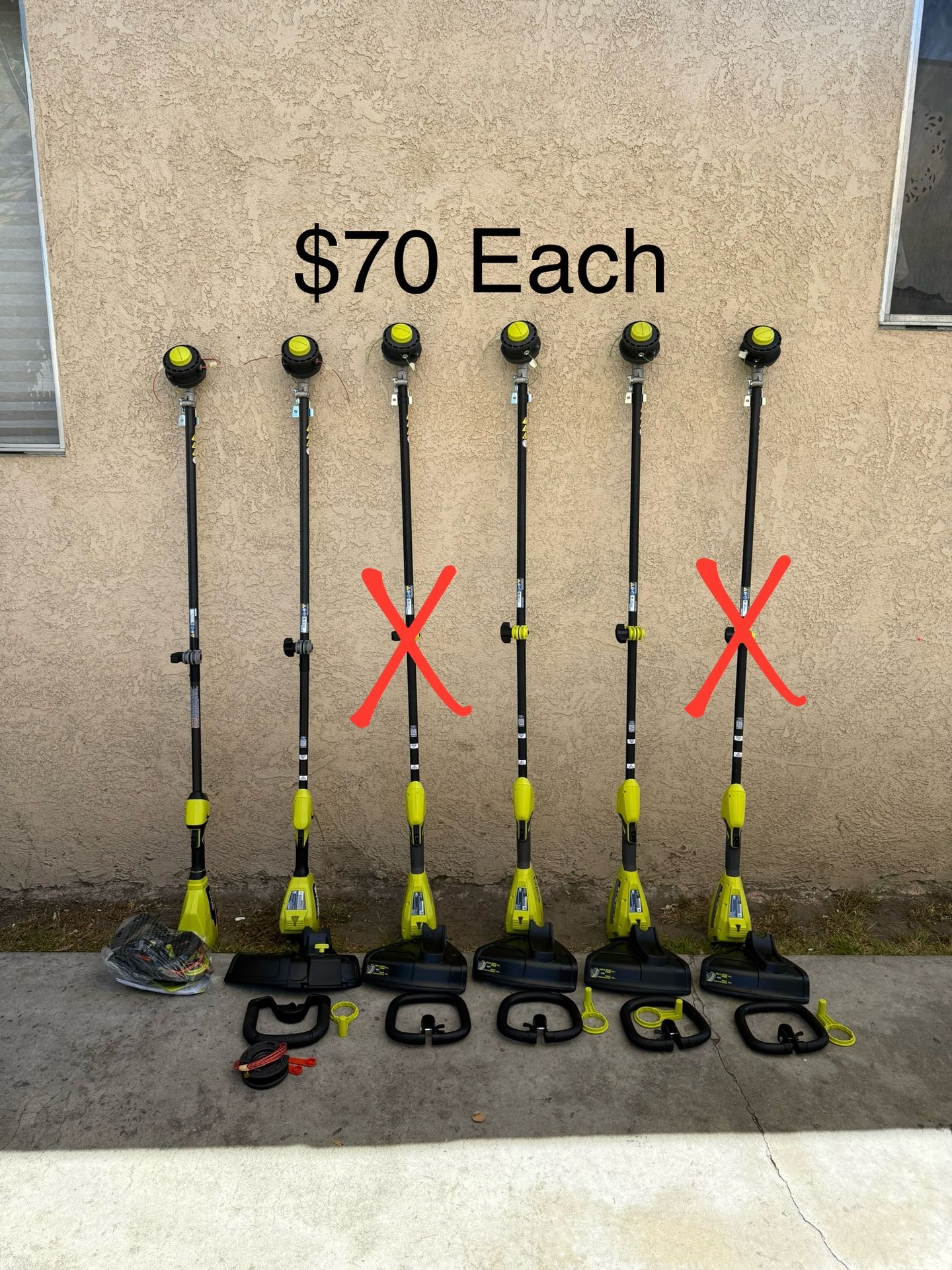 NEW RYOBI 40V 15 in. Expand-It Cordless Battery Attachment Capable String Trimmer (Tool Only) **$70 Each**