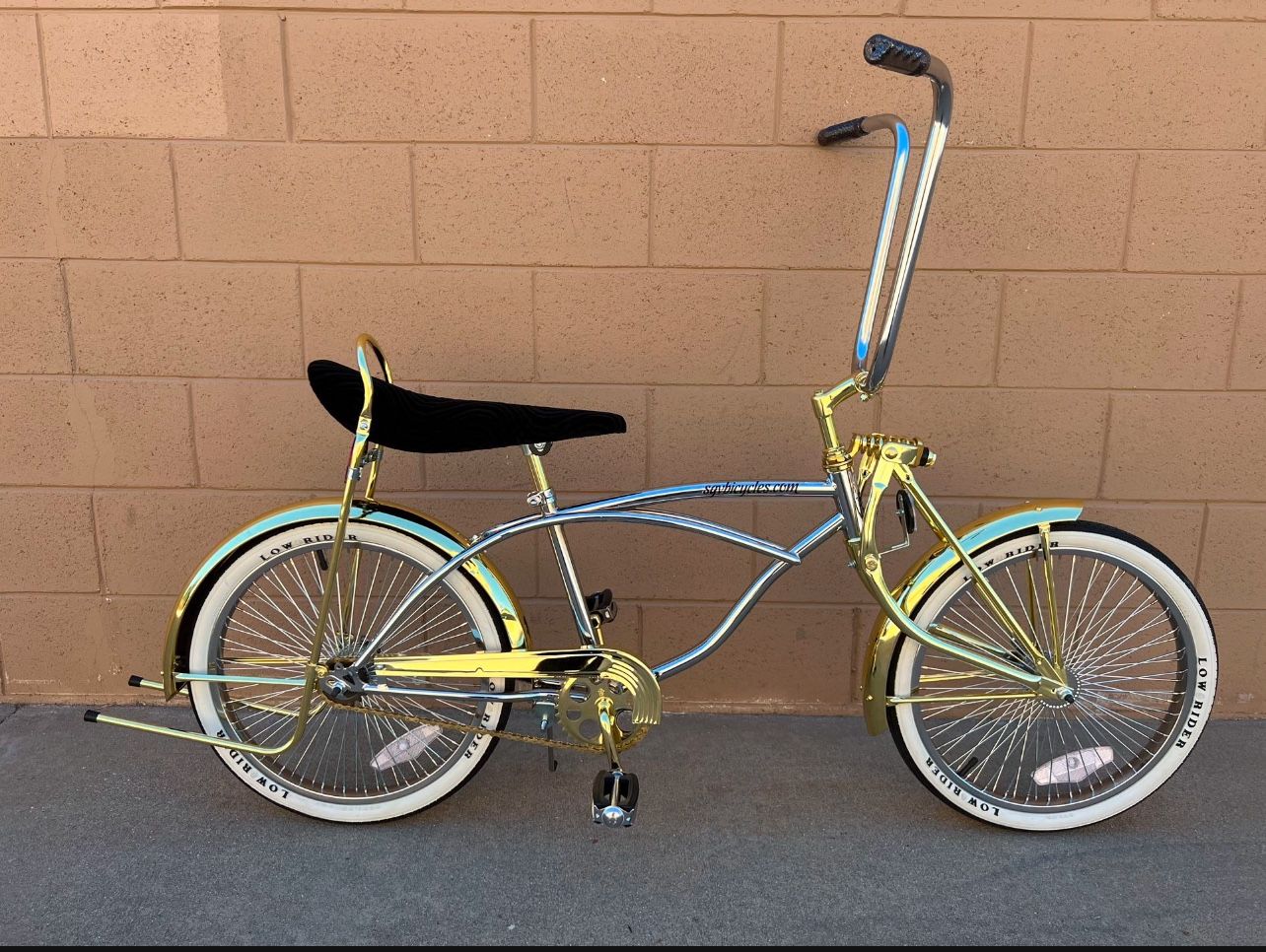 20" Lowrider Chrome/Gold Complete Bike $799 firm