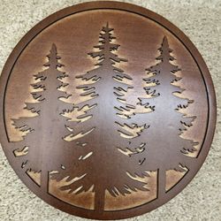 Aspen Pine Tree Forest Centerpiece Candle