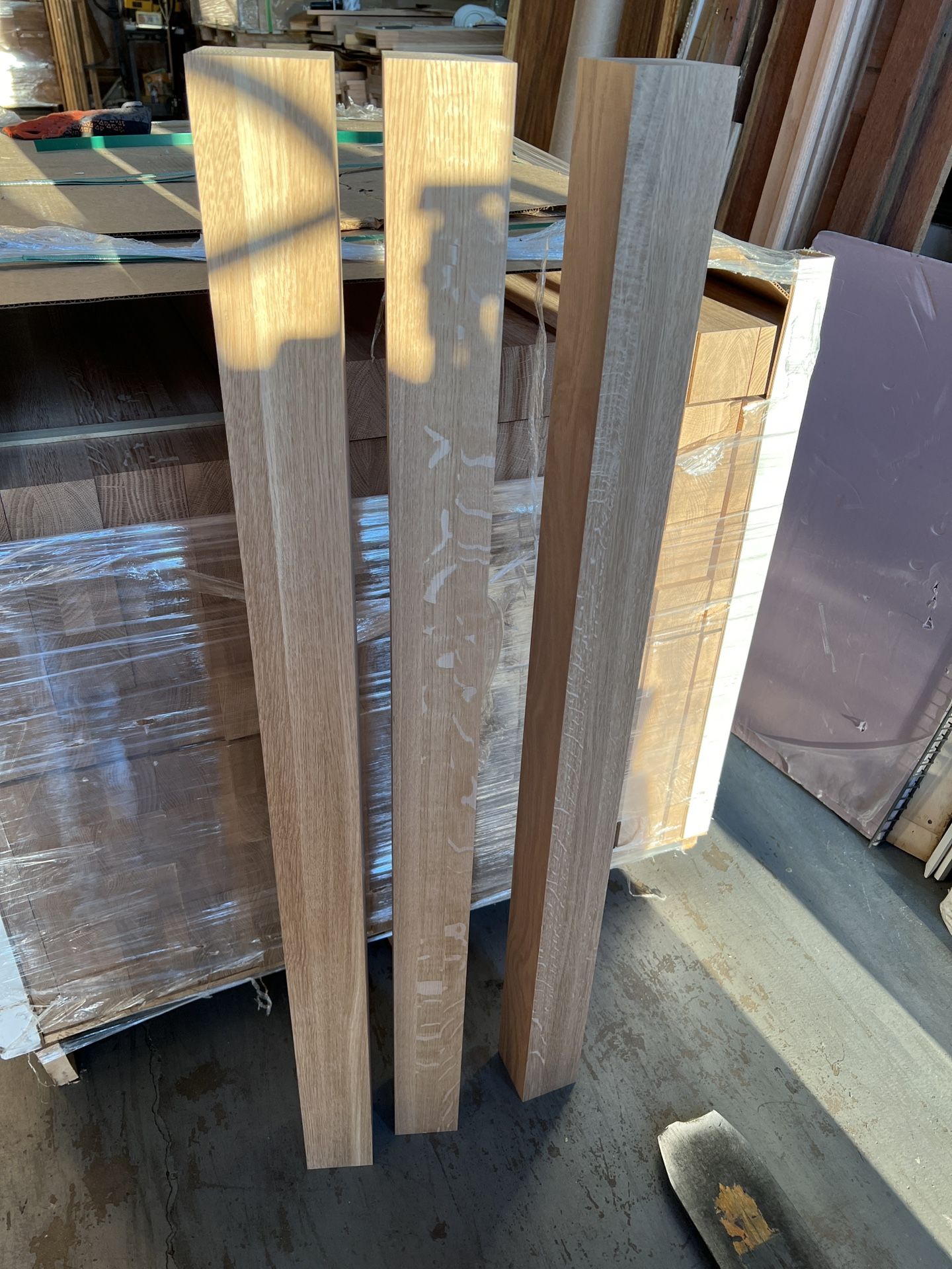 Contemporary/Modern design White Oak Blank Posts Please Scroll To Description