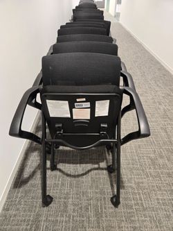 Foldable seat on castes chairs $45 each